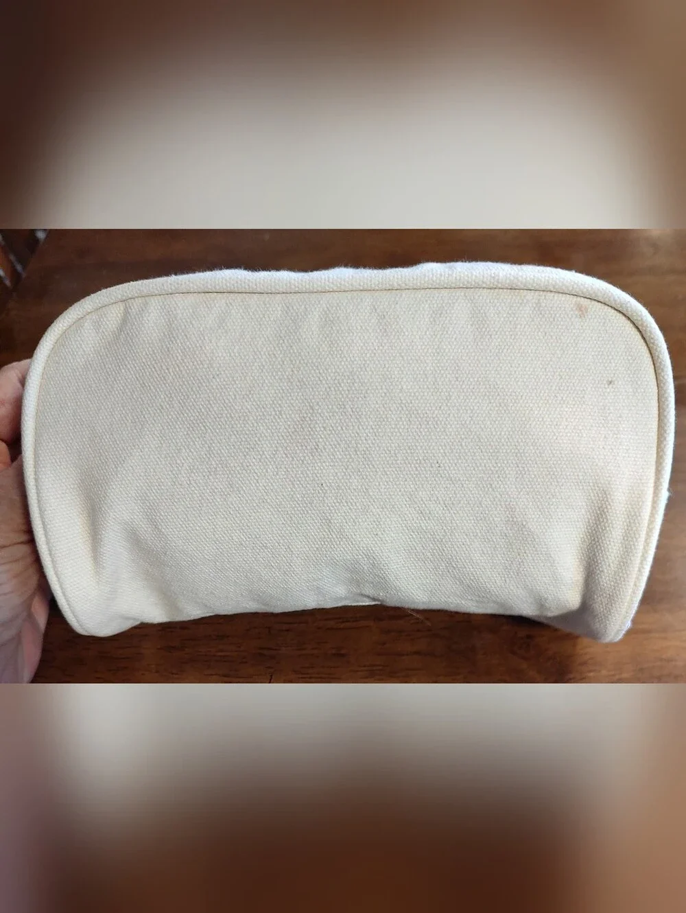 Canvas Fries Print Cosmetic Pouch